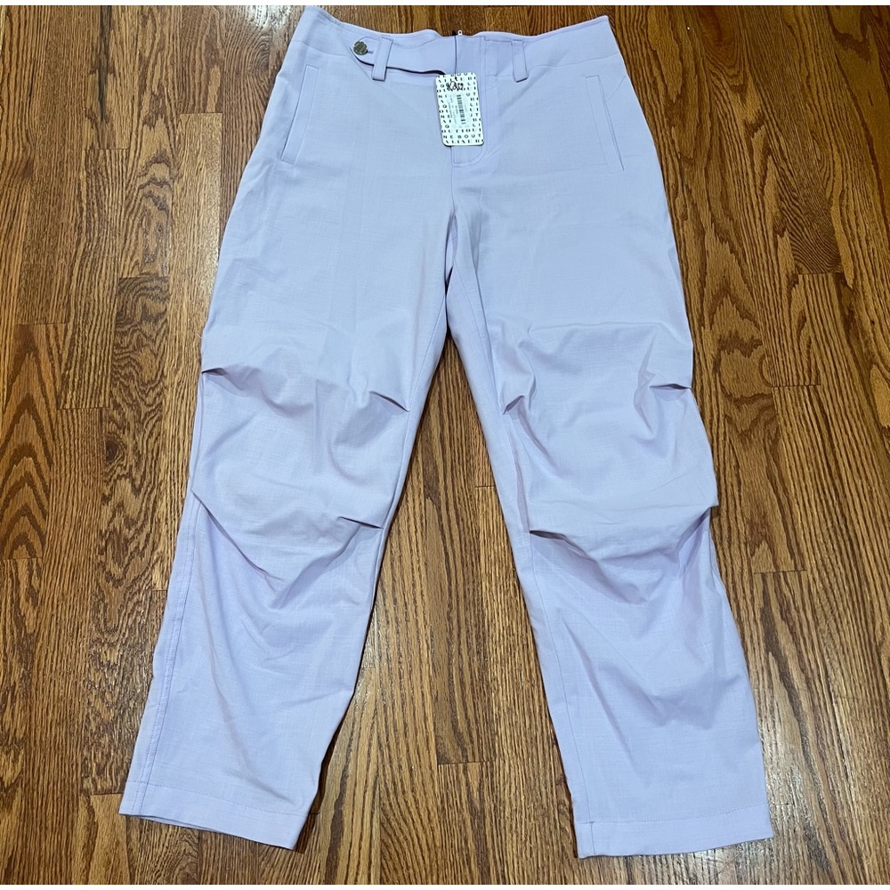 $920 NELLS NELSON SAFARI LAVENDER WOMEN PANTS SIZE 44 MADE IN ITALY